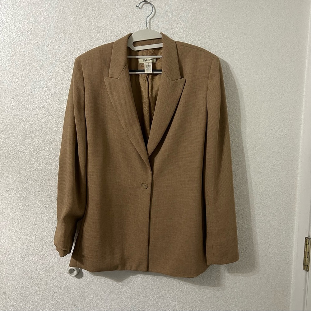 Ryan Scott Woman’s Corpcore Tan Blazer size 12